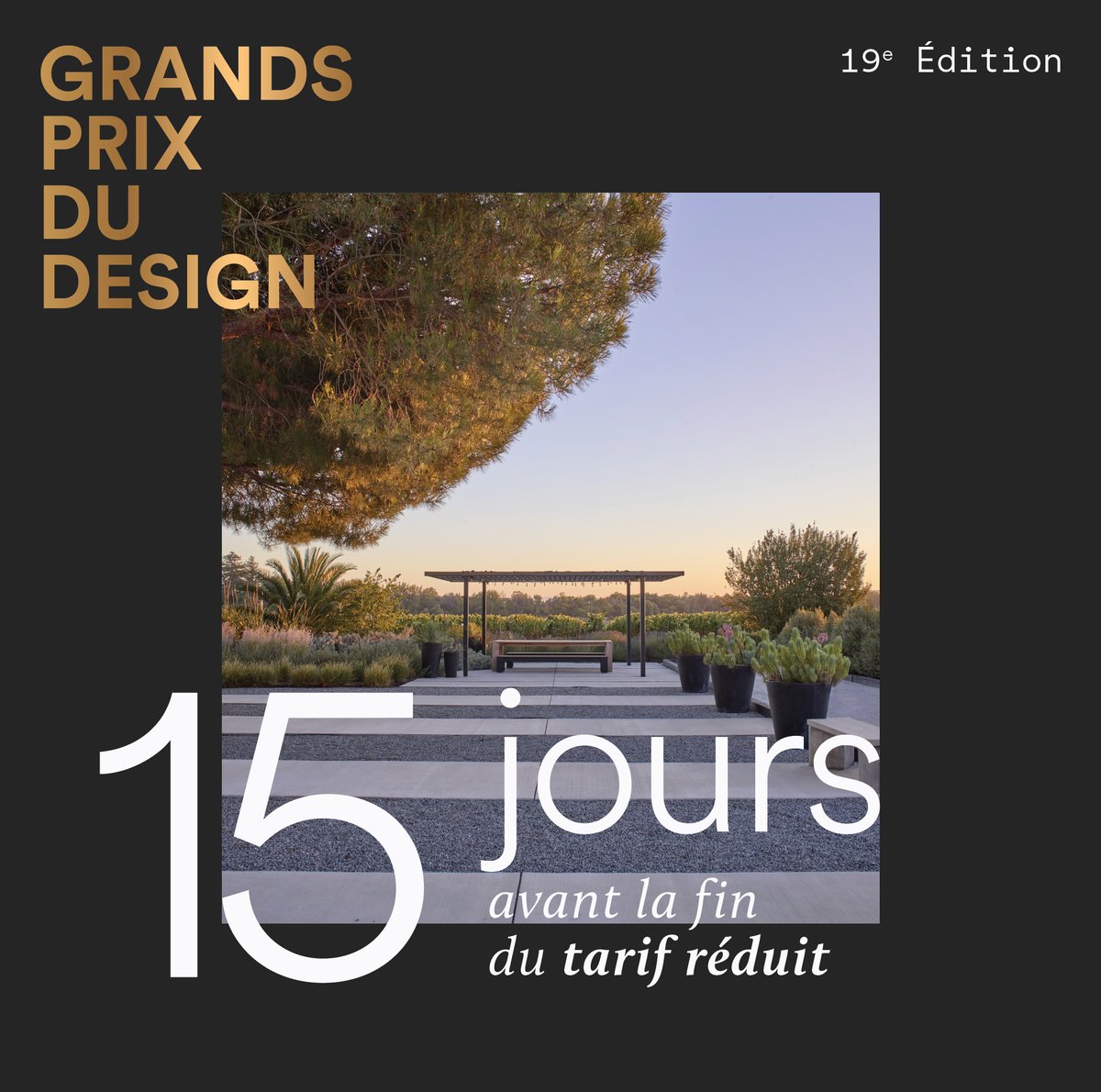 15 jours avant la fin du tarif réduit