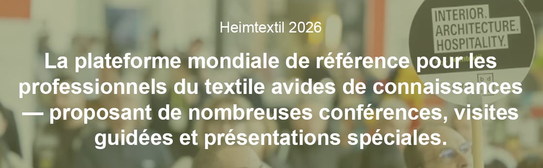 La plateforme mondiale de référence pour les professionnels du textile avides de connaissances — proposant de nombreuses conférences, visites guidées et présentations spéciales.