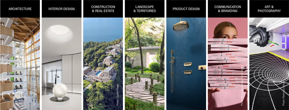 Disciplines of the GRANDS PRIX DU DESIGN Awards