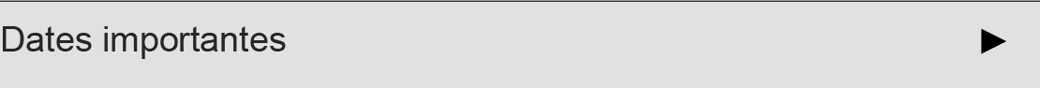 Dates importantes