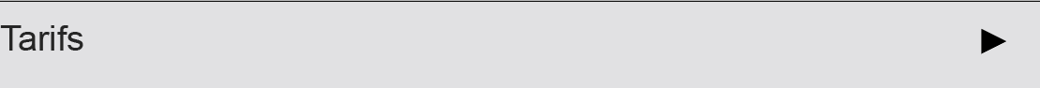 Tarifs