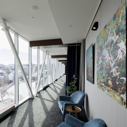 Exposition solo Galerie d’art de la Passerelle du Capitole de Québec-Entre ciel et terre