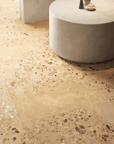 Carreaux I Cocci Siciliani de différentes couleurs dans divers pièces