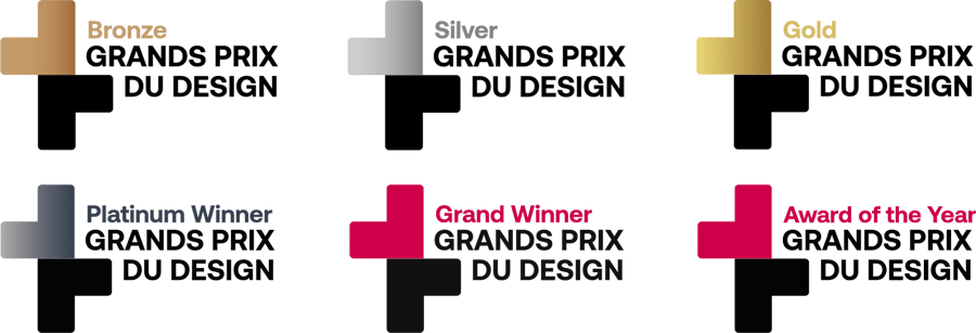 Logos of the GRANDS PRIX DU DESIGN Awards - 16th edition