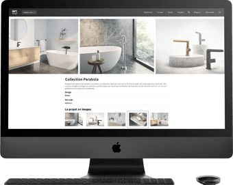 Example of a Get inspired page - INT.design